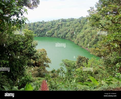Costa Rica Volcano lake. La Fortuna Stock Photo - Alamy