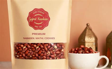 Gujrat Namkeen Fried Salted Peanut Homemade Indian Snacks, 400 grams ...