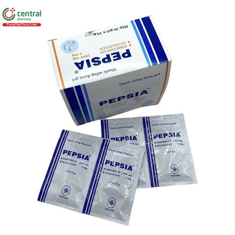 Thuốc Pepsia dạng gel làm giảm đầy hơi, ợ chua, ợ nóng