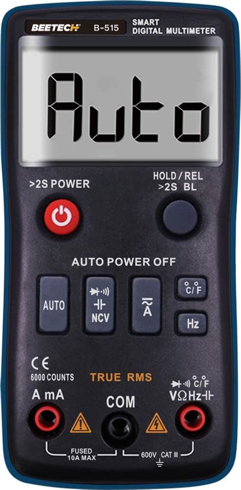 Beetech® B-515 SMART TRUE-RMS 6000 counts 600V AC/DC, 10A AC/DC Digital ...