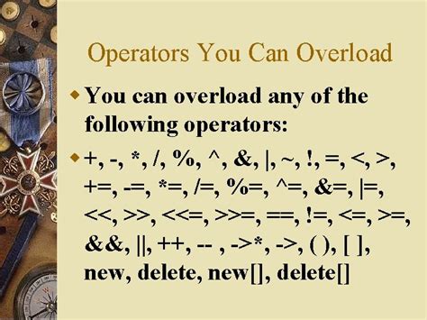 Image result for Overloaded Operators