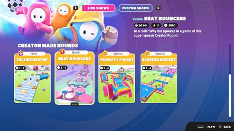 Image result for Fall Guys Modes Menu