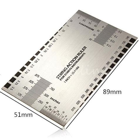 Buy Guitar Fingerboard Fretboard Measuring Tool Set 4pcs Stainless ...