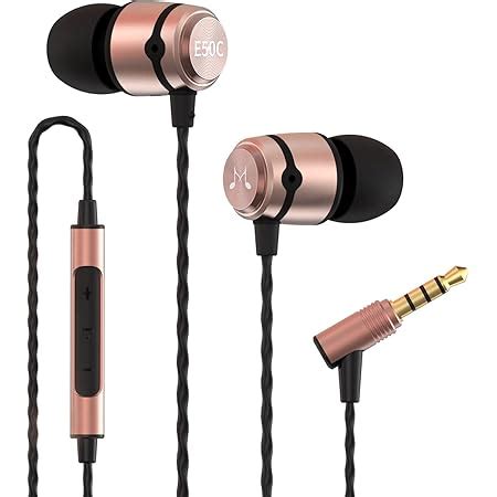 Soundmagic E10C in-Ear Headphones with Mic (Black/Gold) : Amazon.in ...