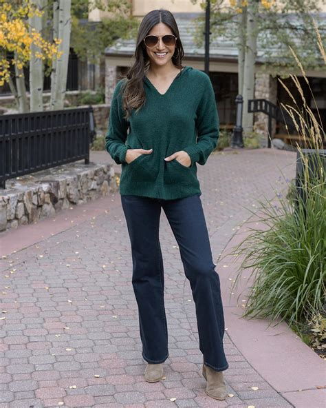 So Soft Deep Green Knit Sweater Hoodie - Grace and Lace