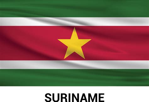 Suriname flag design vector 13367803 Vector Art at Vecteezy
