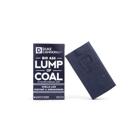 Duke Cannon Big Ass Lump of Coal Soap, Bergamot, Black Pepper, 10 oz ...
