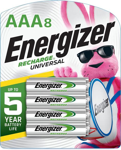 Energizer Rechargeable AAA Batteries, 700 mAh NiMH, Pre-charged ...