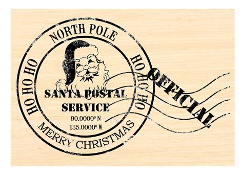 Santa Claus North Pole Stamp