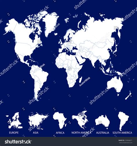World Map Europe Asia America Africa: เวกเตอร์สต็อก (ปลอดค่าลิขสิทธิ์) 729068671 | Shutterstock - map of africa asia and europe