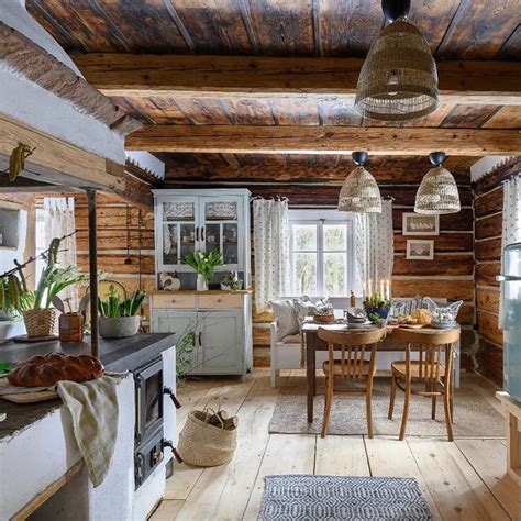 Rustic Cabin Kitchen 的图像结果