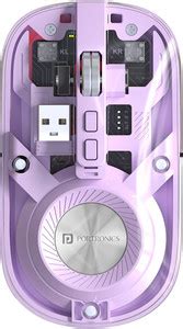 Portronics Toad 8 Transparent Wireless Mouse, Bluetooth + 2.4GHz ...