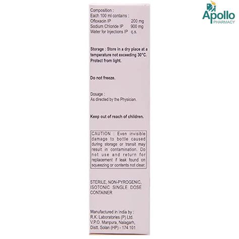 Buy ZENFLOX 200MG VIAL INJECTION online | Uses, Side Effects, Price and ...