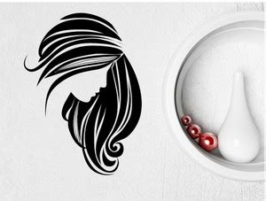 LYOMAN 60 cm Vinyl Wall Decal Girl Beauty Hair Salon Hairstyle Lips ...