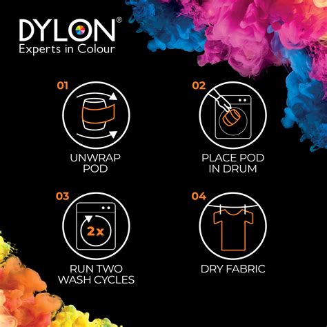 DYLON Washing Machine Fabric Dye Pod for Clothes & Soft Furnishings ...