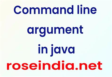 Command Line Argument in Java Hindi 的图像结果