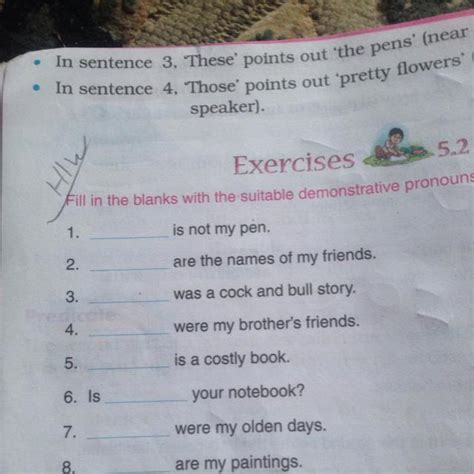 Fill in the blanks with the suitable demonstrative pronouns - Brainly.in