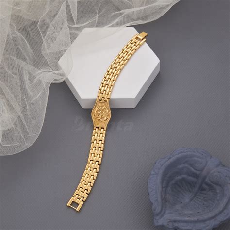 Explore Premium Ganesh Gents Gold Bracelet Design – Brantashop