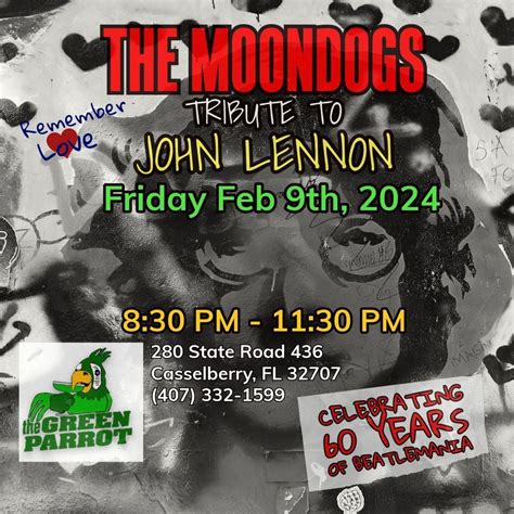 The Moondogs - Tribute to John Lennon & 60 years of Beatlemania, The ...