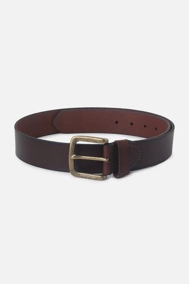 Buy Men Brown Solid Genuine Leather Belt Online - 40004391 | Peter England