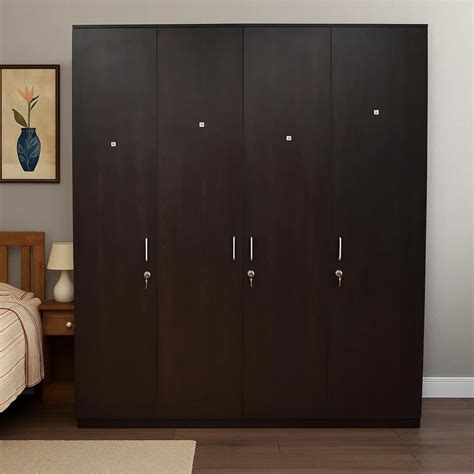 DDPL TREEZER Four Door Wooden Wardrobe for Bedroom | Engineered Wood ...