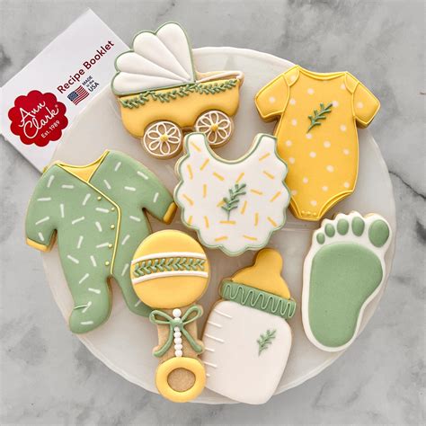 Amazon.com: LUBTOSMN Baby Shower Cookie Cutter Set-7 Piece Onesie, Bib ...