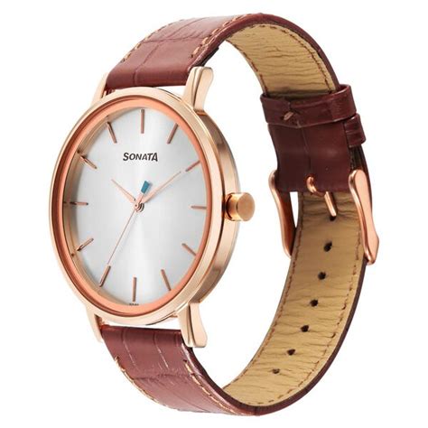 Buy Online Sonata Utsav Quartz Analog Silver Dial Watch for Men ...