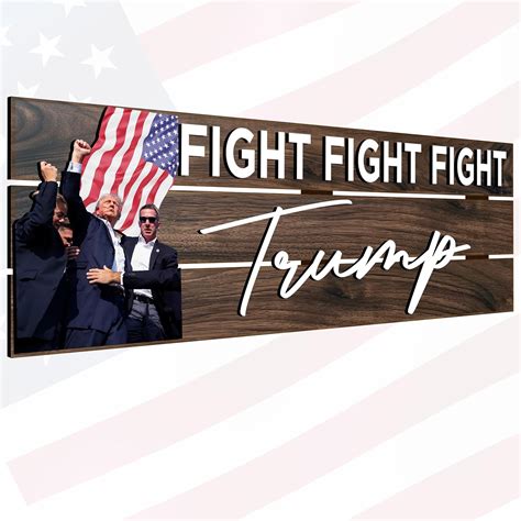 Aydan's unique finds Trump Assassination Attempt Wood Sign with Iconic ...