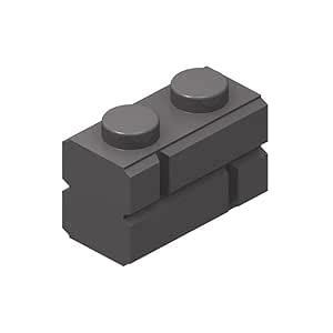300 Pcs Dark Gray 1x2 Masonry Profile Bricks, Classic Dark Gray ...