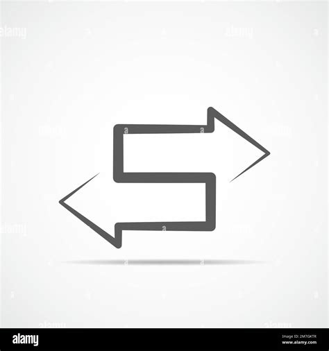 The left and right arrows icon. Vector illustration. Web line arrows ...