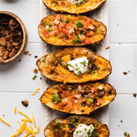 Copycat Texas Roadhouse Tater Skins Recipe - Fork To Spoon