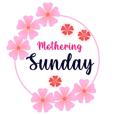 Mothering Sunday White Transparent, Mothering Sunday Festival, Mthers ...