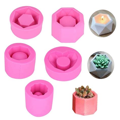 Silicone Flower Pot, DIY Flower Pot Mould Candlestick Mould Garden ...