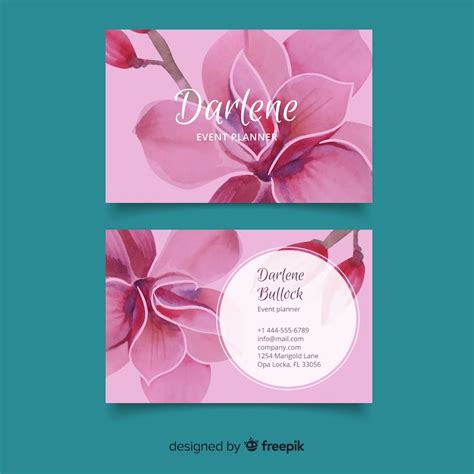 Orchid business card Vectors - Download Free High-Quality Vectors from ...