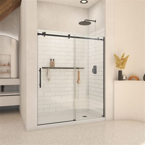 Shop DreamLine Luna Total Shower Solution Kit In Matte Black at Lowes.com