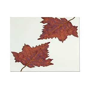 E By Design OGFN337IV4-24 Dancing Leaves Flower Print Outdoor Wall Art ...
