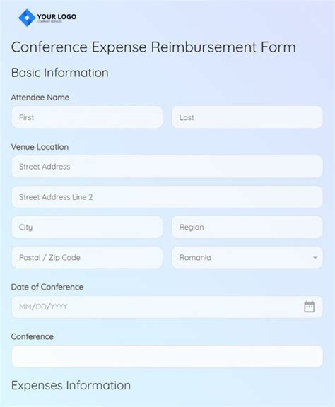 Image result for Expense Reimbursement Form Template