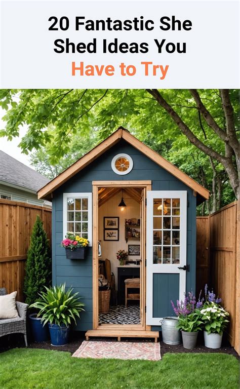 20 Fantastic She Shed Ideas You Have To Try – ToolzView