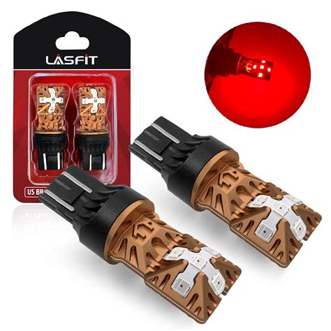 LASFIT 7443 7440 7444 LED Brake Light Tail Stop Parking Light Bulb W21W ...