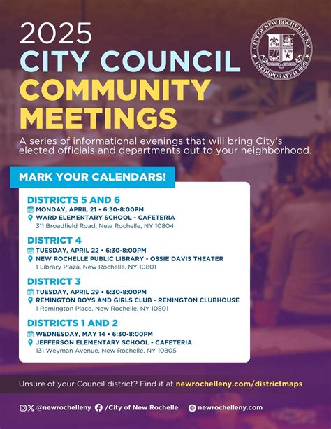 Calendar • City Council Neighborhood Meeting- Districts 5 an