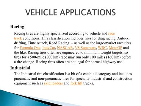 characteristics of tyres | PPTX