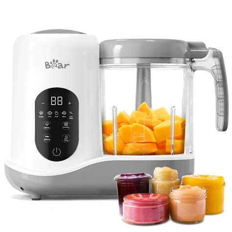 BEAR 2024 Baby Food Maker | One Step Baby Food Processor Steamer Puree ...