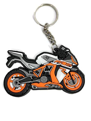 GuardF Single Sided KTM RC8 Bike Logo Rubber Keychain Key Ring Bikes ...