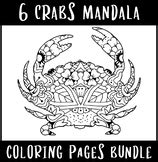 Crabs Mandalas Coloring Page O57 -Mindfulness Coloring Pages For Kids