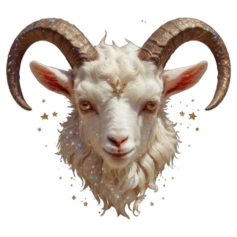 Capricorn zodiac sign on a transparent background abstract Abstract ...