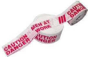 TWS Caution Danger Text Barricade Tape - 3-Inch x 250 m Emergency Sign ...