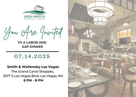 Labor and EAP Dinner 2025 - High Watch Recovery Center