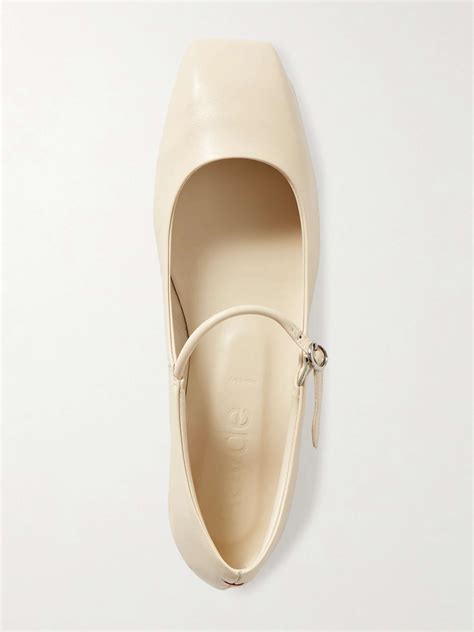 AEYDE Uma leather Mary Jane ballet flats | NET-A-PORTER