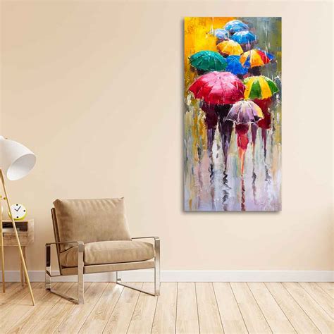 Colorful Rainy Season Beautiful Design Canvas Printed Wall Painting ...