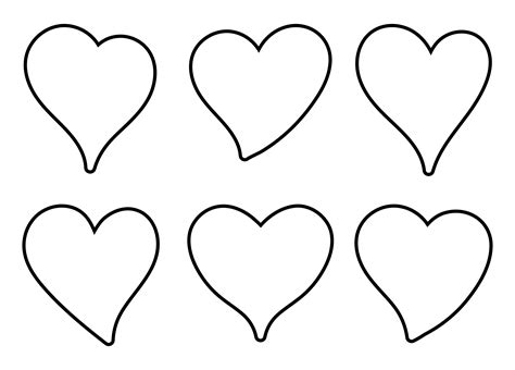Printable Heart Cut Outs